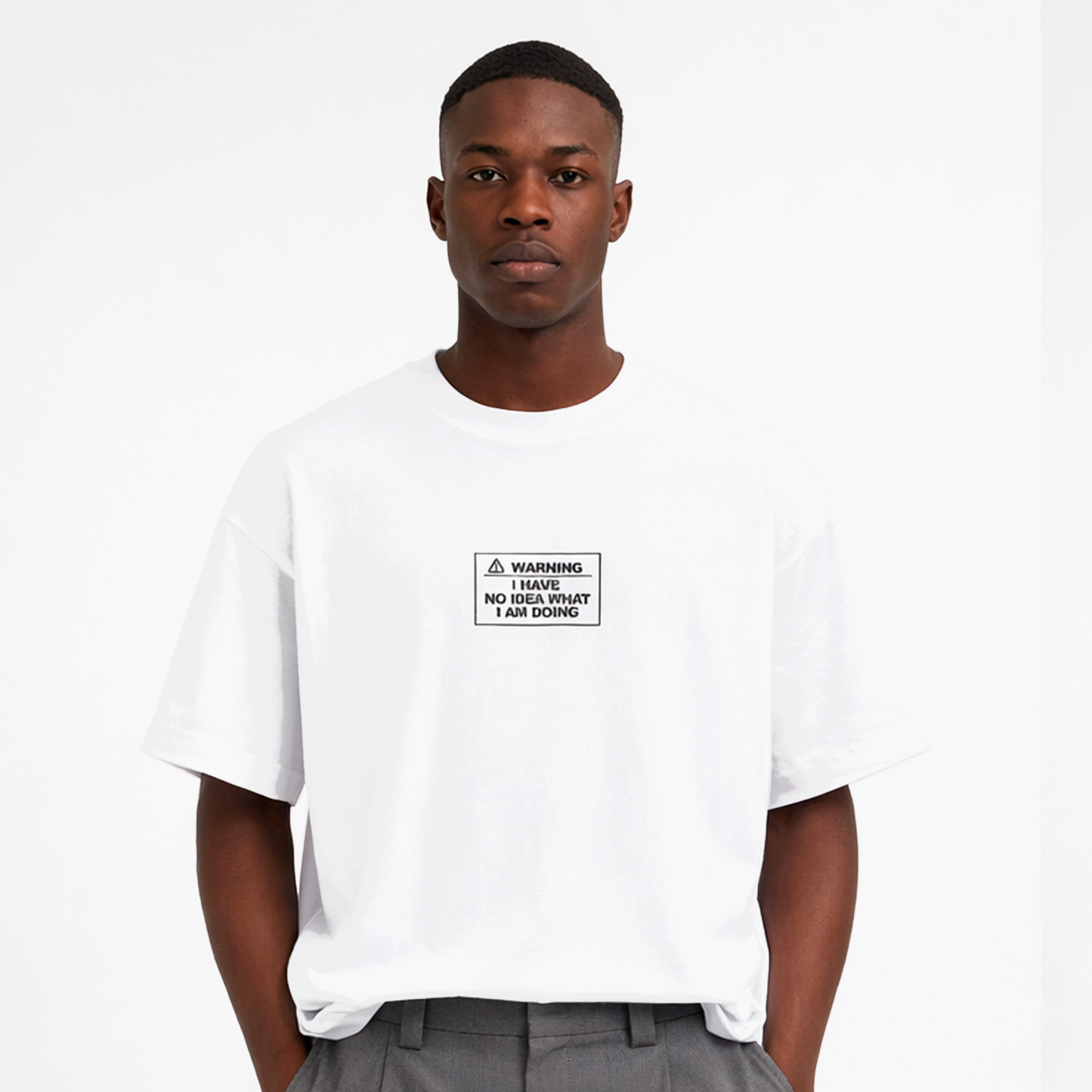 Polera Blanca The Working Class. Oversize