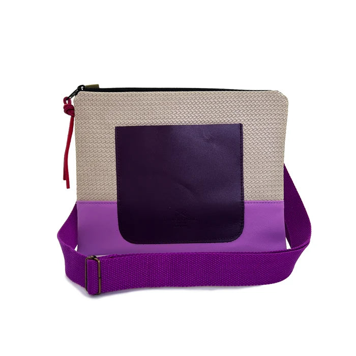 BANDOLERA MINI CUADRADA CON BOLSILLO
