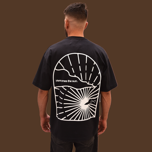 Polera Negra, Here Comes the Sun.  Oversize