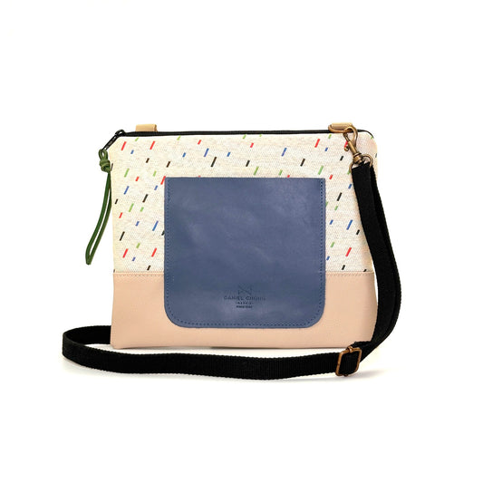 BANDOLERA MINI CUADRADA CON BOLSILLO